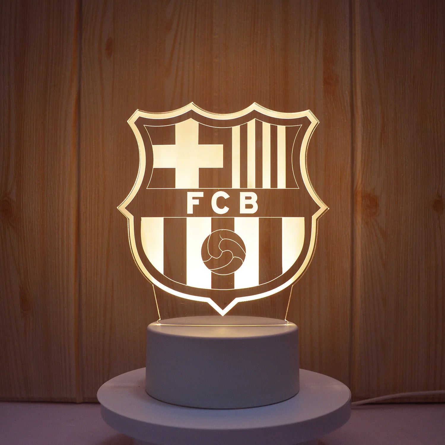 3D Fußball Nachtlicht – LED Illusionslampe mit Farbwechsel & Fernbedienung